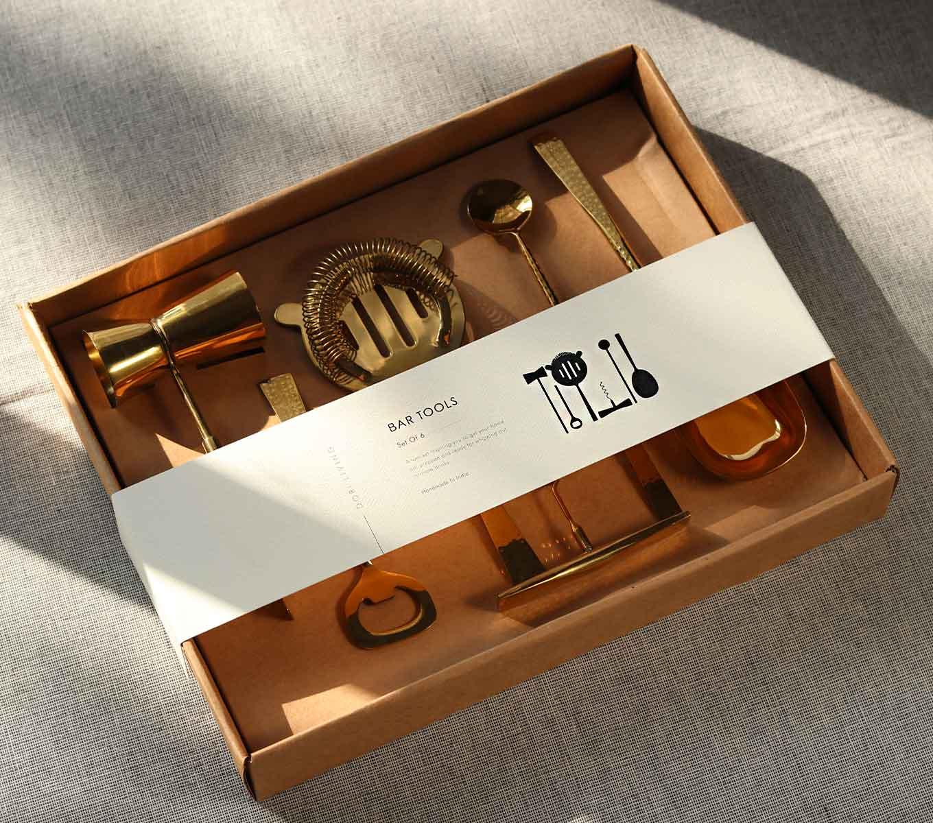 BAR TOOLS SET OF 6 - GOLD - Image 2