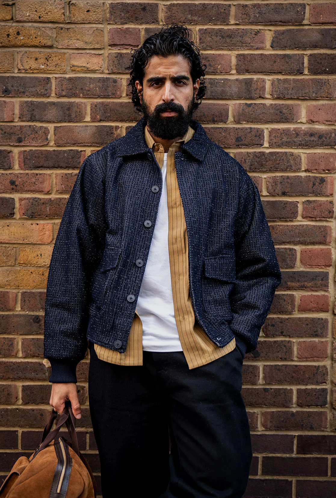 DRIFT DENIM BOMBER JACKET - Image 11