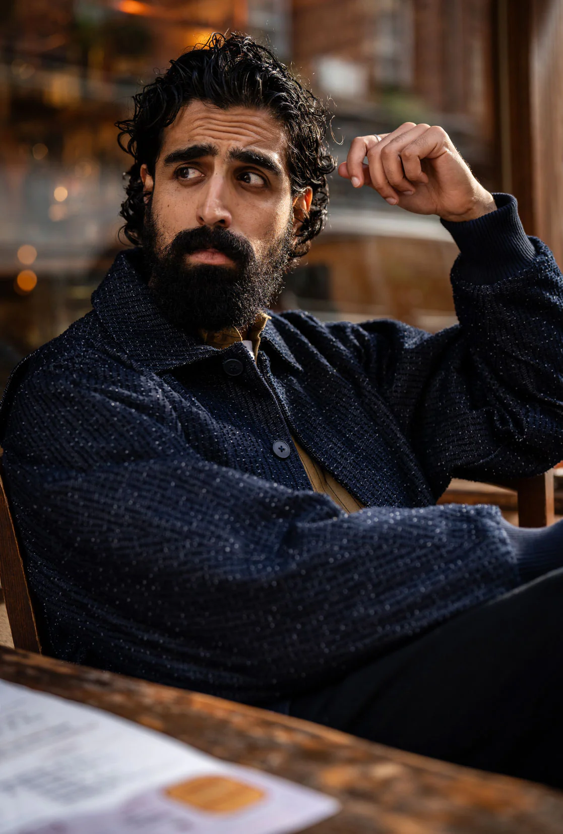 DRIFT DENIM BOMBER JACKET - Image 12