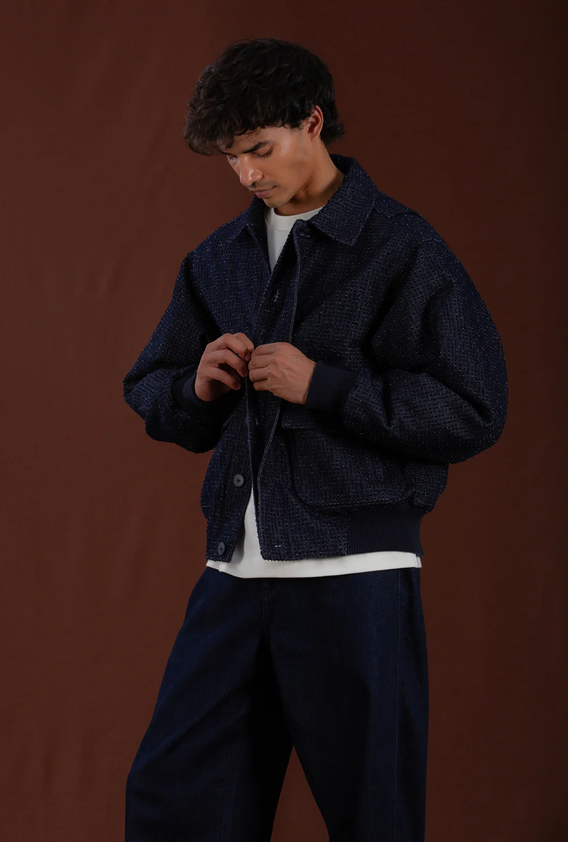 DRIFT DENIM BOMBER JACKET - Image 6