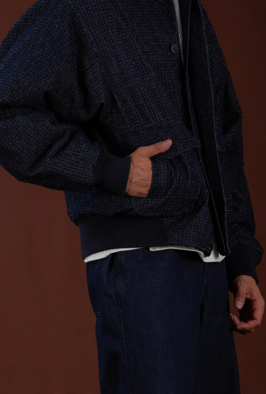 DRIFT DENIM BOMBER JACKET - Image 7