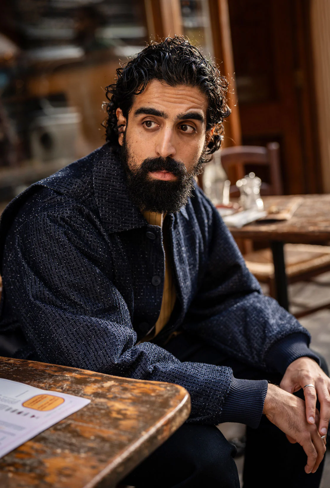 DRIFT DENIM BOMBER JACKET - Image 8