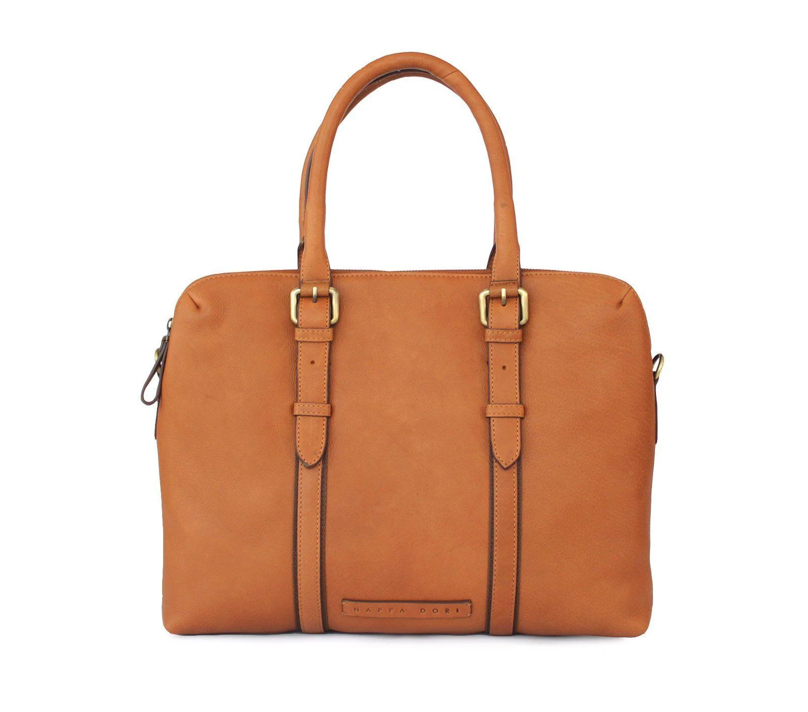 DUAL ZIP LAPTOP BAG LEATHER 15 INCH - Image 10