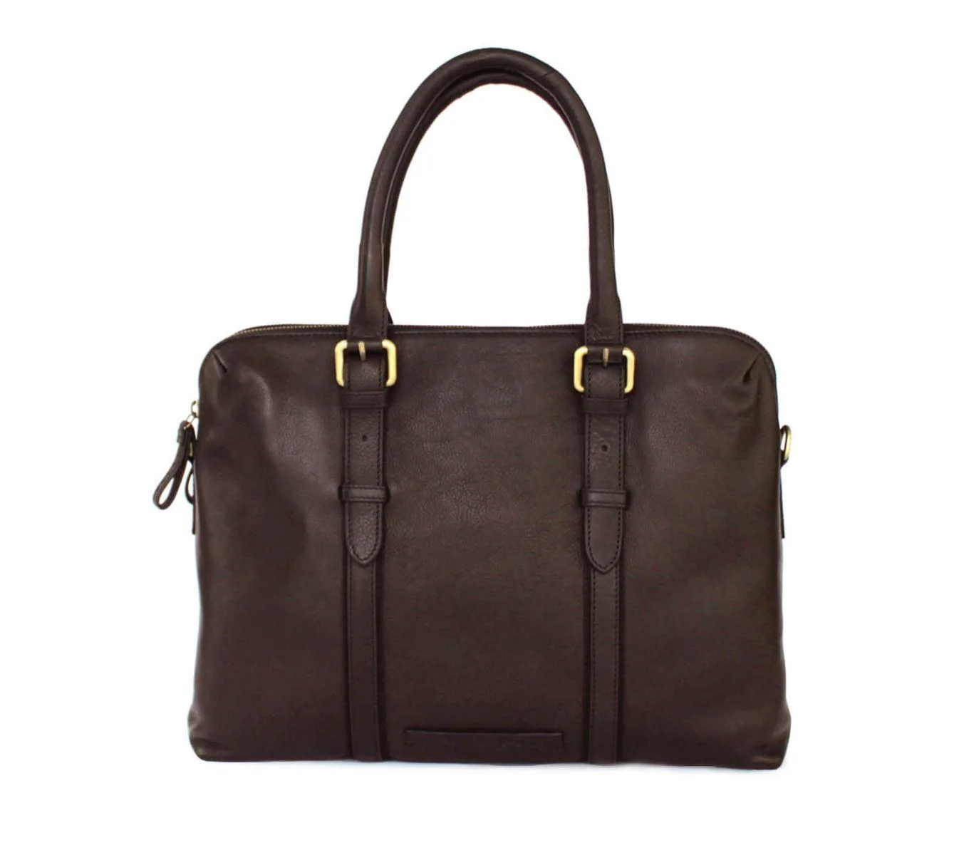 DUAL ZIP LAPTOP BAG LEATHER 15 INCH - Image 19