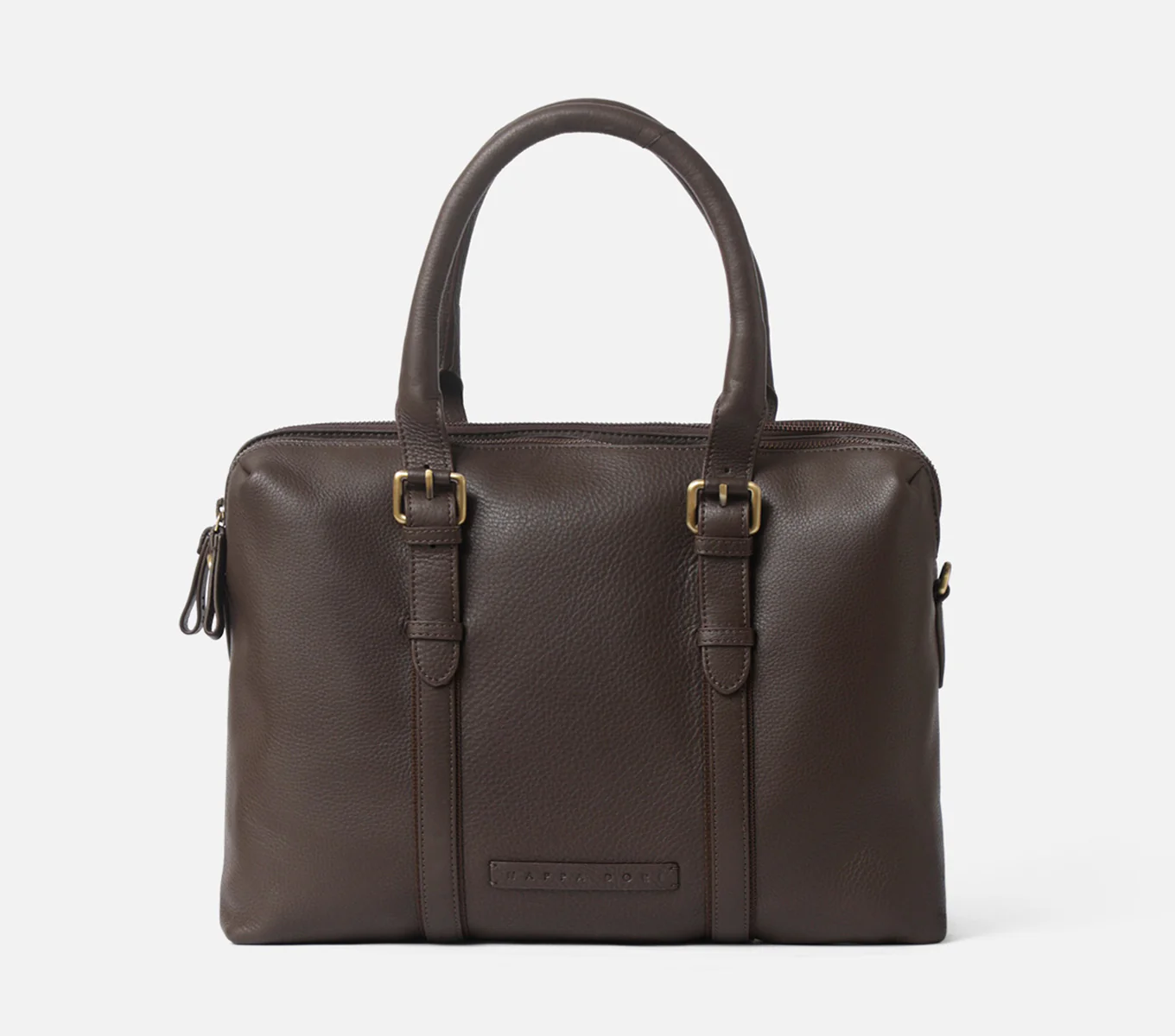 DUAL ZIP LAPTOP BAG LEATHER 15 INCH - Image 22