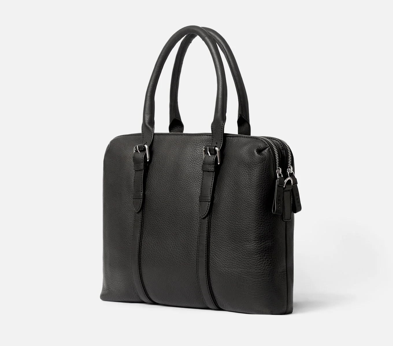 DUAL ZIP LAPTOP BAG LEATHER 15 INCH - Image 31