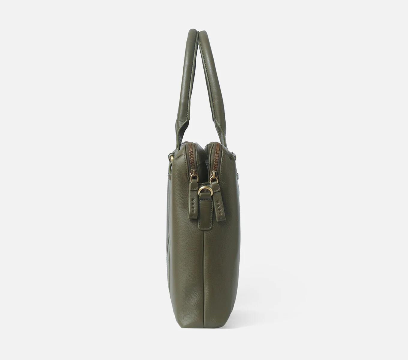 DUAL ZIP LAPTOP BAG LEATHER 15 INCH - Image 36