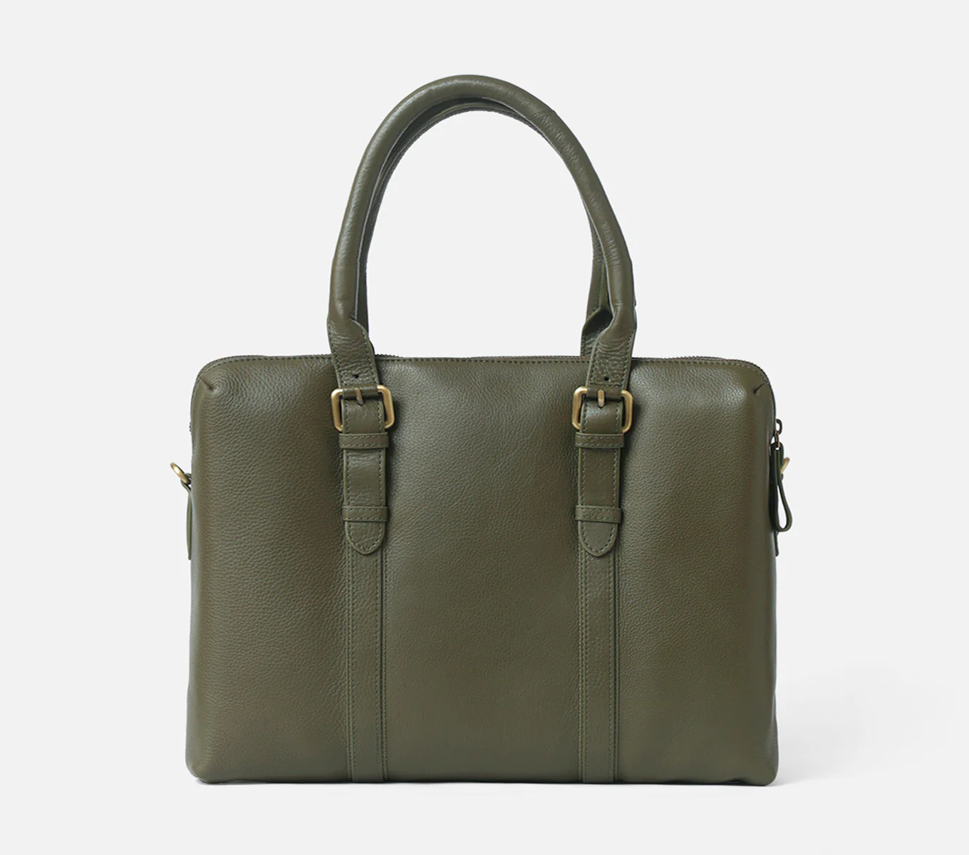 DUAL ZIP LAPTOP BAG LEATHER 15 INCH - Image 38