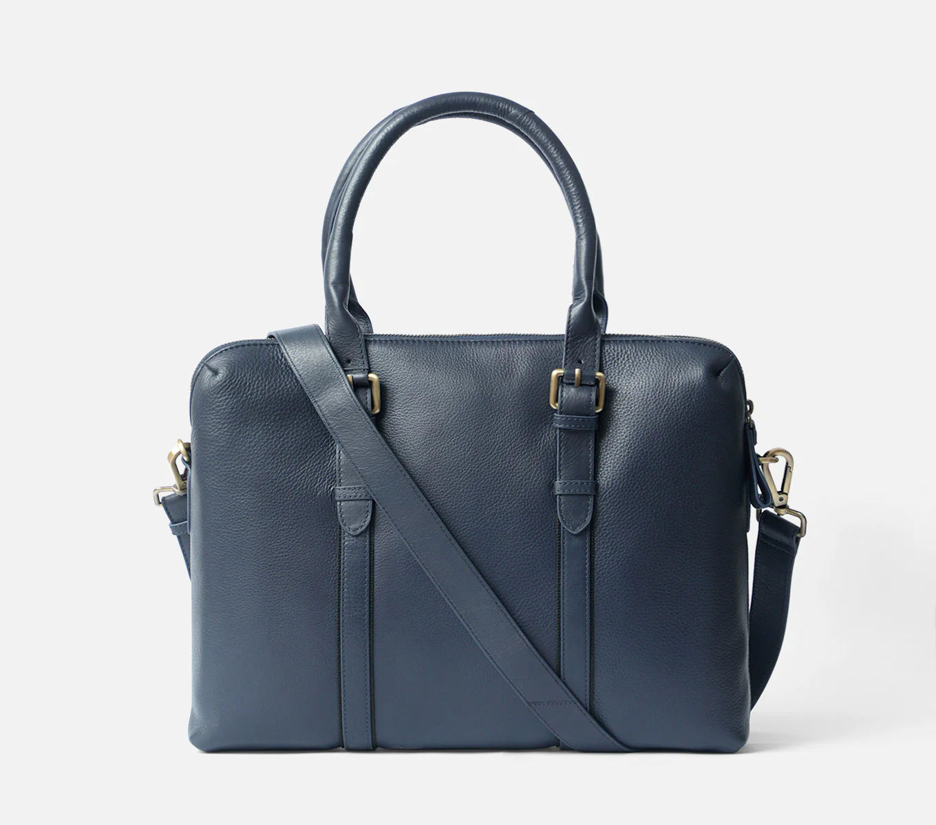 DUAL ZIP LAPTOP BAG LEATHER 15 INCH - Image 43