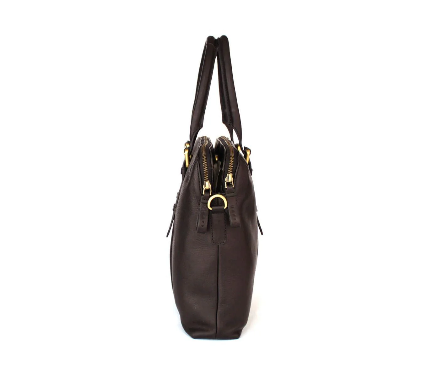 DUAL ZIP LAPTOP BAG LEATHER 15 INCH - Image 5