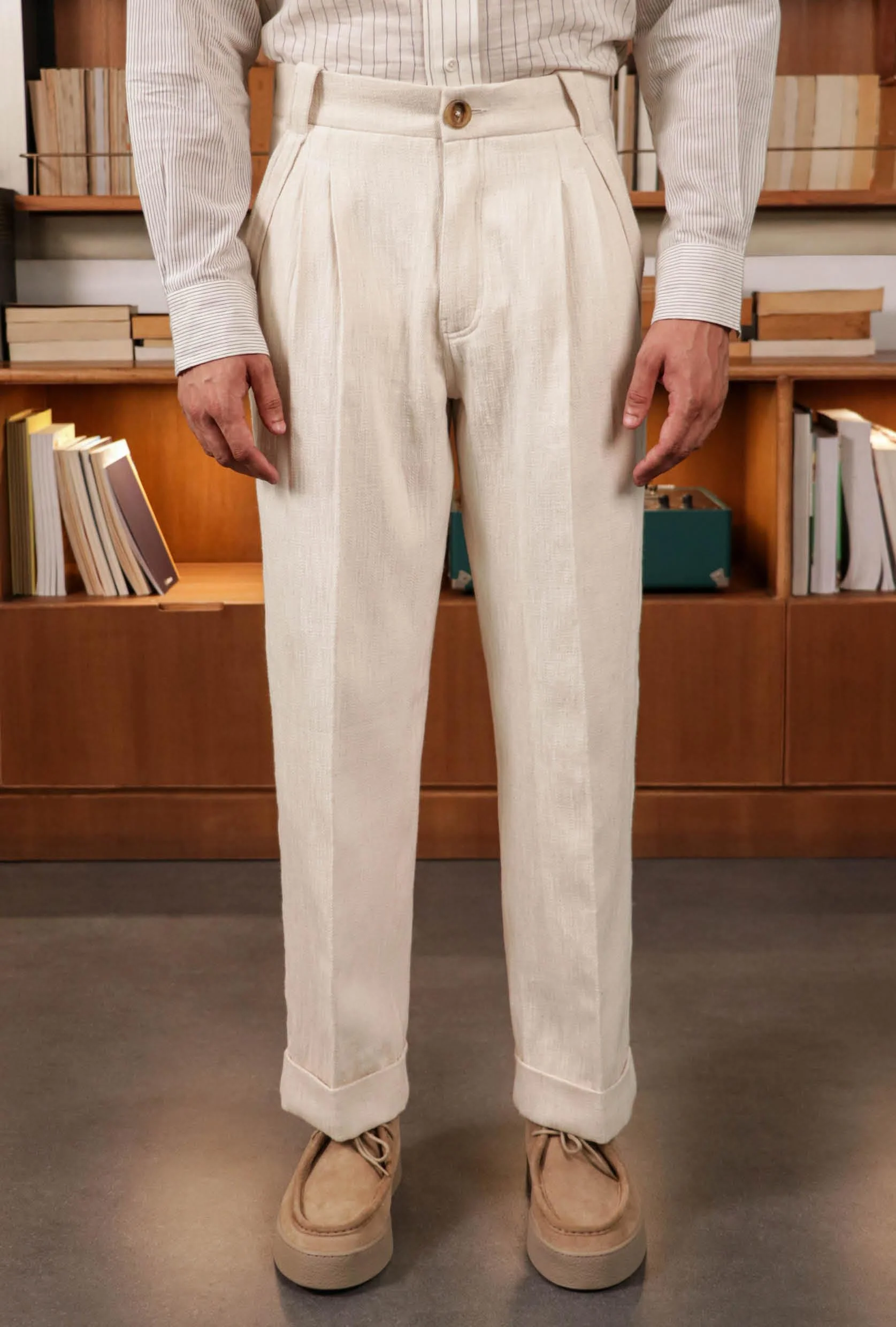 RUSSELL KHADI TROUSERS - Image 4