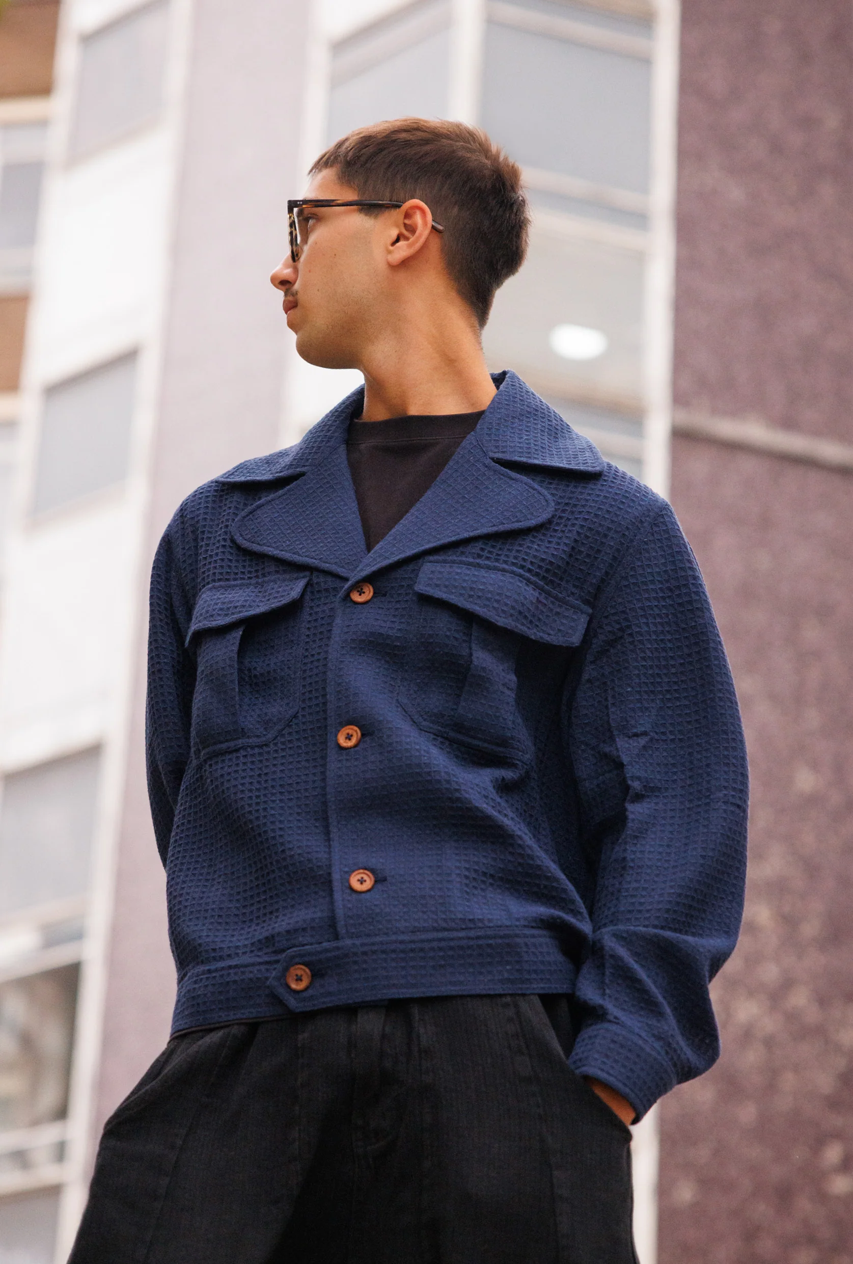 WAFFLE WEAVE JACKET - Image 10